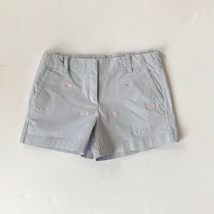 Vineyard Vines Girls Size 12 Pale Blue Shorts with Whale Logo